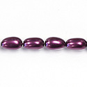 Czech Glass Pearl Bead - Baroque 15x9MM AMETHYST 70979