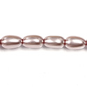 Czech Glass Pearl Bead - Baroque 15x9MM LAVENDER 70427