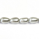 Czech Glass Pearl Bead - Baroque 15x9MM LT BLUE 70462