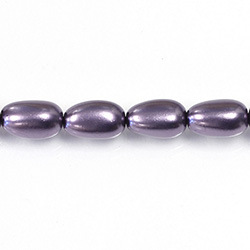 Czech Glass Pearl Bead - Baroque 15x9MM WISTERIA 24921