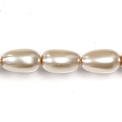 Czech Glass Pearl Bead - Baroque 18x10MM DARK ROSE 70425