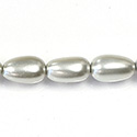 Czech Glass Pearl Bead - Baroque 18x10MM LT BLUE 70462