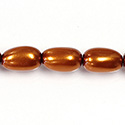 Czech Glass Pearl Bead - Baroque 18x10MM PUMPKIN 14321