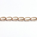 Czech Glass Pearl Bead - Baroque 09x5MM MATTE DARK ROSE