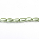 Czech Glass Pearl Bead - Baroque 09x5MM MATTE MINT