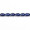 Czech Glass Pearl Bead - Baroque 09x5MM MATTE NAVY