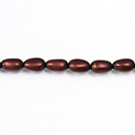 Czech Glass Pearl Bead - Baroque 09x5MM MATTE RUST