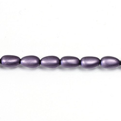 Czech Glass Pearl Bead - Baroque 09x5MM MATTE WISTERIA