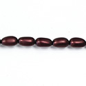 Czech Glass Pearl Bead - Baroque 12x7MM MATTE GARNET