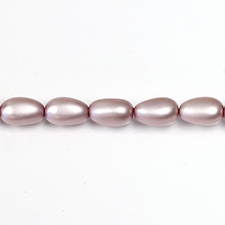 Czech Glass Pearl Bead - Baroque 12x7MM MATTE LAVENDER