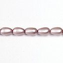 Czech Glass Pearl Bead - Baroque 12x7MM MATTE LAVENDER
