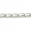 Czech Glass Pearl Bead - Baroque 12x7MM MATTE LT BLUE