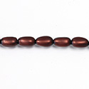 Czech Glass Pearl Bead - Baroque 12x7MM MATTE RUST