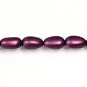 Czech Glass Pearl Bead - Baroque 15x9MM MATTE AMETHYST