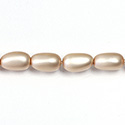 Czech Glass Pearl Bead - Baroque 15x9MM MATTE DARK ROSE