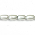 Czech Glass Pearl Bead - Baroque 15x9MM MATTE LT BLUE