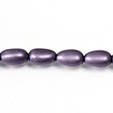 Czech Glass Pearl Bead - Baroque 15x9MM MATTE WISTERIA