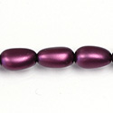 Czech Glass Pearl Bead - Baroque 18x10MM MATTE AMETHYST