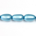 Czech Glass Pearl Bead - Baroque 18x10MM MATTE AQUA