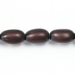 Czech Glass Pearl Bead - Baroque 18x10MM MATTE CHOCOLATE