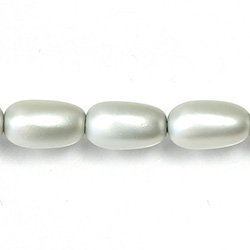 Czech Glass Pearl Bead - Baroque 18x10MM MATTE LT BLUE