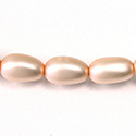 Czech Glass Pearl Bead - Baroque 18x10MM MATTE LT ROSE