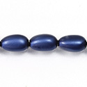 Czech Glass Pearl Bead - Baroque 18x10MM MATTE NAVY