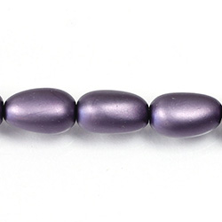 Czech Glass Pearl Bead - Baroque 18x10MM MATTE WISTERIA