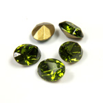 Swarovski Crystal Foiled Point Back Tin Table Cut (TTC) Fancy Stone - Oval 08x6MM OLIVINE