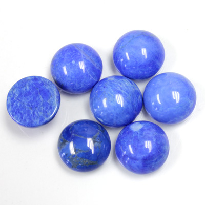 Gemstone Cabochon - Round 11MM HOWLITE DYED LAPIS