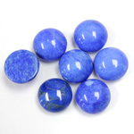 Gemstone Cabochon - Round 11MM HOWLITE DYED LAPIS