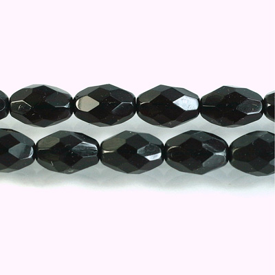 Czech Glass Fire Polish Bead - Oval 11x8MM GARNET