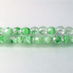 Czech Glass Fire Polish Bead - Round 06MM PORPHYR GREEN