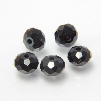 Preciosa Crystal Bead Bellatrix - Rondelle 04x6MM JET