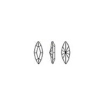 Swarovski Crystal Point Back Fancy Stone - Navette 06x3MM CRYSTAL AB