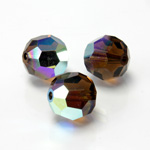 Preciosa Crystal Bead Regular Cut - Round 04MM SMOKE TOPAZ AB