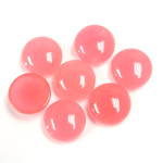 Gemstone Flat Back Cabochon - Round 11MM QUARTZ DYED #98 SALMON