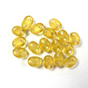 Preciosa Czech Pressed Glass 2-Hole Bead -Twin Oval 02.5x5MM MATTE TOPAZ