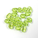 Preciosa Czech Pressed Glass 2-Hole Bead -Twin Oval 02.5x5MM OLIVINE