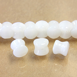 Preciosa Czech Pressed Glass Bead - Pellet 04x6MM ALABASTER