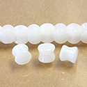 Preciosa Czech Pressed Glass Bead - Pellet 04x6MM ALABASTER