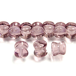 Preciosa Czech Pressed Glass Bead - Pellet 04x6MM AMETHYST