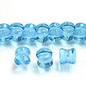 Preciosa Czech Pressed Glass Bead - Pellet 04x6MM AQUA