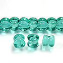 Preciosa Czech Pressed Glass Bead - Pellet 04x6MM EMERALD