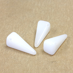 Preciosa Czech Pressed Glass Bead - Villa 06x13MM ALABASTER