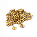Preciosa Czech Pressed Glass Bead - Forget-Me-Not 05MM BROWN TRAVERTINE
