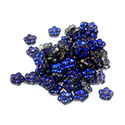 Preciosa Czech Pressed Glass Bead - Forget-Me-Not 05MM METALLIC BLUE