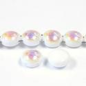 Preciosa Czech Pressed Glass Bead - Candy 08MM ALABASTER AB