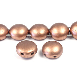 Preciosa Czech Pressed Glass Bead - Candy 08MM MATTE COPPER COAT