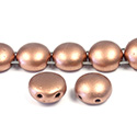 Preciosa Czech Pressed Glass Bead - Candy 08MM MATTE COPPER COAT